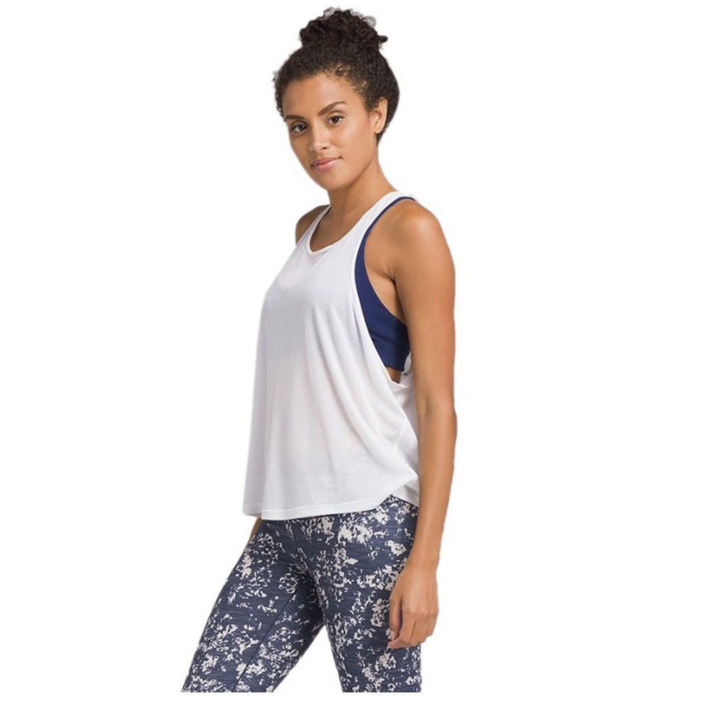 Prana white tank top ☀️